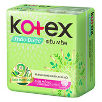 Băng Vệ Sinh Kotex Thảo Dược Cánh (8 miếng/Gói)