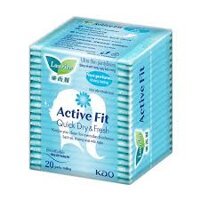 Băng vệ sinh Laurier Active Fit Quick Dry And Fresh hàng ngày 20 miếng