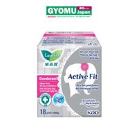 Băng Vệ Sinh Laurier- Hàng Ngày Active Fit Phân Tử Bạc Khử Mùi - Kháng Khuẩn 18M T24