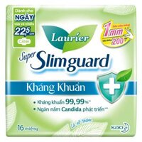 Băng vệ sinh Laurier Super SlimGuard kháng khuẩn 22,5cm 16 miếng
