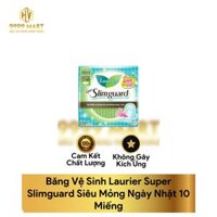 Băng Vệ Sinh Laurier Super Slimguard Siêu Mỏng Ngày Nhật 10 Miếng