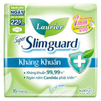 Băng vệ sinh Laurier Super SlimGuard kháng khuẩn 22,5cm 16 miếng