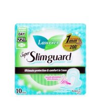 Băng Vệ Sinh Laurier Super Slimguard Có Cánh (Gói 10 Miếng)