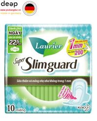 Băng Vệ Sinh Laurier Super Slimguard Siêu Mỏng 1Mm Gói 10 Miếng 22.5Cm DEEP37 www.yeuhangduc.vn sẵn sàng cho bạn