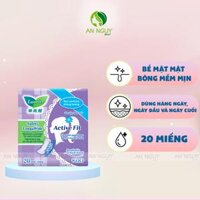 Băng Vệ Sinh Ngày Đầu-Cuối Laurier Active Fit Safety Long & Wide Không Hương