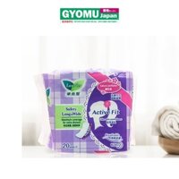 Băng Vệ Sinh Ngày đầu - Ngày Cuối Laurier Active Fit Safety Long hương thơm 20 miếng