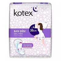 Băng Vệ Sinh siêu ban đêm Kotex có cánh gói 3 miếng x 35cm