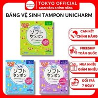 Băng Vệ Sinh Soft Tampon Unicharm Nhật Bản, BVS Dạng Que Siêu Thấm Hút, Khô Thoáng, An Toàn [CHE TÊN SP] |Tokyo Official