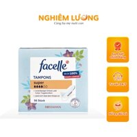 Băng vệ sinh Tampon Facelle Super 4 giọt 56 dùng cho ngày thường | Nghiêm Lương