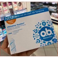 BĂNG VỆ SINH TAMPON O.B 54 miếng 4 giọt của Đức
