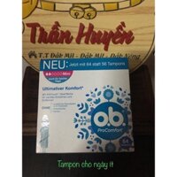 Băng vệ sinh  Tampon O.b đầy đủ size