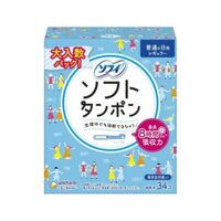 Băng vệ sinh Tampon Unicharm Sofy Soft loại Regular (Màu xanh dương - 34 miếng/hộp)