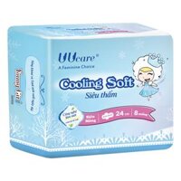 Băng Vệ Sinh UUcare Young Girl Cooling Soft Ban Ngày - 24cm - 8 Miếng/Gói