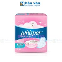Băng Vệ Sinh Whisper Skin Love Siêu Mỏng Cánh Ngày Nhiều 28cm 8 Miếng