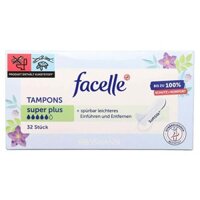 Băng Vệ Sinh FACELLE Tampons Super Plus 5G Hộp 32 Cái Nhập Khẩu Từ Đức