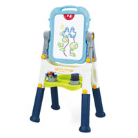 Bảng vẽ thông minh 2 mặt từ tính bằng nhựa kèm bút màu cho bé, bảng học thông minh