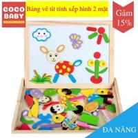 Bảng vẽ từ tính xếp hình 2 mặt