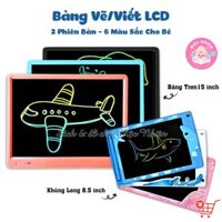 Bảng vẽ tự xóa điện tử, bảng viết vẽ thông minh cỡ lớn 15 inch màn hình LCD đa sắc đồ họa đẹp kèm bút dạy học