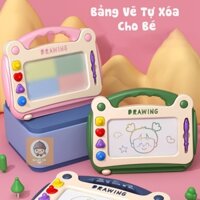 Bảng vẽ tự xóa thông minh có chân bàn, bảng từ tính tập viết, tập vẽ cho bé