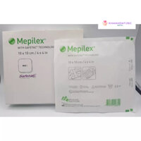 Băng vết thương tiết dịch dạng Foam dán MEPILEX 10x10cm, hãng Molnlycke – Thụy Điển (1 gói/1 miếng)