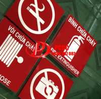 Bảng vị trí đặt bình chữa cháy dán tường mica