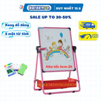 Bảng viết bút lông có chân cho bé, bảng vẽ phấn dạy học  bảng từ trắng thông minh 2 mặt từ tính
