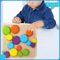 Bảng xếp hình bánh răng trẻ em Đồ chơi xây dựng Bộ phân loại màu mầm non Khối xây dựng cho trẻ em