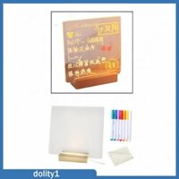 Bảng xóa khô Acrylic Đèn LED sáng cho tủ TV Phòng học văn phòng