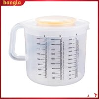 Banglala Banglalas| Cốc Đong Bằng Nhựa Trong Suốt Dung Tích Lớn 2500ml Có Nắp Chống Rò Rỉ Đa Năng