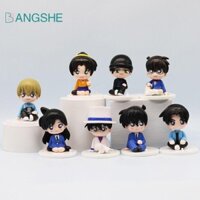 Bangshe 8 Cái / bộ Đồ Chơi Hình Thám Tử Lừng Danh Conan, PVC Ngồi Thám Tử Lừng Danh Conan Nhân Vật Hành Động, Mũ Dễ Thương Heiji Mori Ran Suzuki Sonoko Thám Tử Lừng Danh Conan Bộ Sưu Tập Đồ Chơi Mô Hình