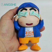 Bangshe Crayon Shin-Chan Anime Hình, Mô hình búp bê phong phú Chibi Maruko-Chan sưu tập Nhật Bản, Mô hình phòng ngủ Búp bê PVC ngộ nghĩnh Kawaii Shin-Chan Mô hình PVC Trang trí nội thất