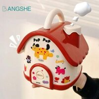 Bangshe House Piggy Bank, Có Khóa Chìa Khóa Hoạt Hình Dung Tích Lớn DIY Coin Bank, Mini Digital Cash Safe Box Sticker Bền Trẻ Em Hộp Đựng Tiền Trang Trí Nhà Cửa