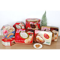 Bánh A-Taste Almond and Seame Pastry hộp thiếc