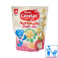 Bánh Ăn Dặm Dinh Dưỡng Nestlé Cerelac Nutripuffs Hương Vị Chuối & Dâu Gói 50g (Dành cho trẻ từ 8 tháng tuổi)