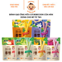 Bánh ăn dặm gạo lức cho bé 7 tháng bebecook, bánh gạo lứt hữu cơ thanh dài hàn quốc, Step 1, Minh Baby Store