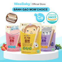 Bánh Ăn Dặm Gạo Lứt Hữu Cơ Mom's Choice Thanh Dài Dinh Dưỡng Cho Bé Từ 6 Tháng Tuổi NiceBaby