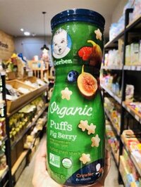 Bánh ăn dặm Gerber Cao Organic – Fig Berry – 42gr (8m+)