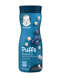 Bánh ăn dặm Gerber hình sao hương Việt Quất 42g