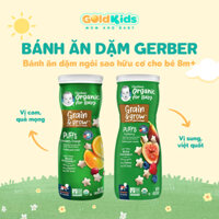 Bánh ăn dặm Gerber hữu cơ Organic Puffs cho bé từ 8 tháng vị hoa quả tự nhiên an toàn cho bé (42g)
