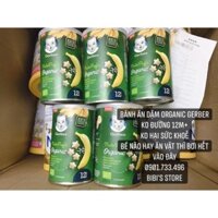 BÁNH ĂN DẶM GERBER ORGANIC KO CHỨA ĐƯỜNG cho trẻ từ 1 tuổi