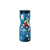 BÁNH ĂN DẶM GERBER ORGANIC PUFFS VỊ DÂU TÁO 42G