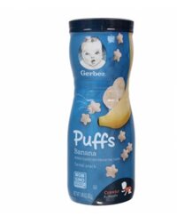 Bánh Ăn Dặm GERBER PUFFS Vị Chuối (Hộp 42g) – cho bé từ 8 tháng