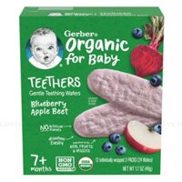 Bánh Ăn Dặm Gerber Vị Việt Quất Táo Củ Cải Đỏ Hộp Gói 48G
