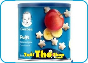 Bánh ăn dặm Gerber vị táo