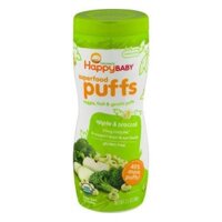 Bánh ăn dặm Happy Baby Organic vị táo và cải xanh – 60g - USA