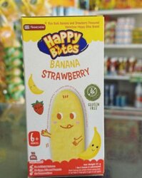 Bánh ăn dặm Happy Bites vị dâu chuối, 6m+