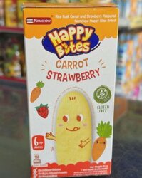 Bánh ăn dặm Happy Bites vị chuối carrot, 6m+