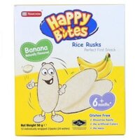 Bánh ăn dặm Happy Bites vị chuối, 6m+