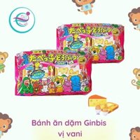 Bánh ăn dặm hình thú bổ sung Canxi, DHA - Bánh Ginbis nội địa Nhật Bản