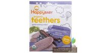 Bánh Ăn Dặm Hữu Cơ Happy Baby Teethers, Việt Quất & Cà Rốt Tím